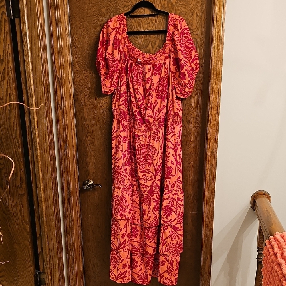 Knox Rose Red Floral Maxi Dress